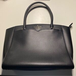 Kate Spade Black Leather Satchel - Medium